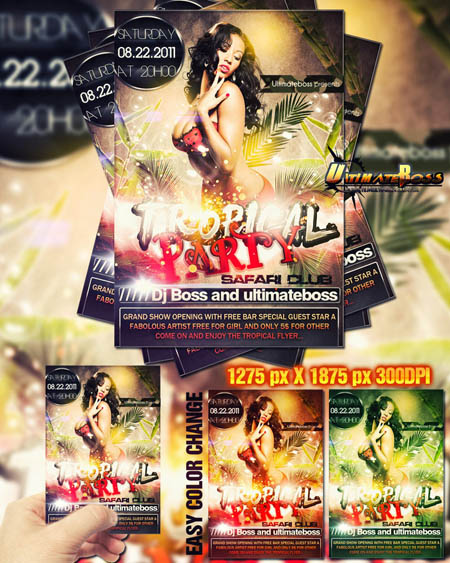 tropical_party_flyer